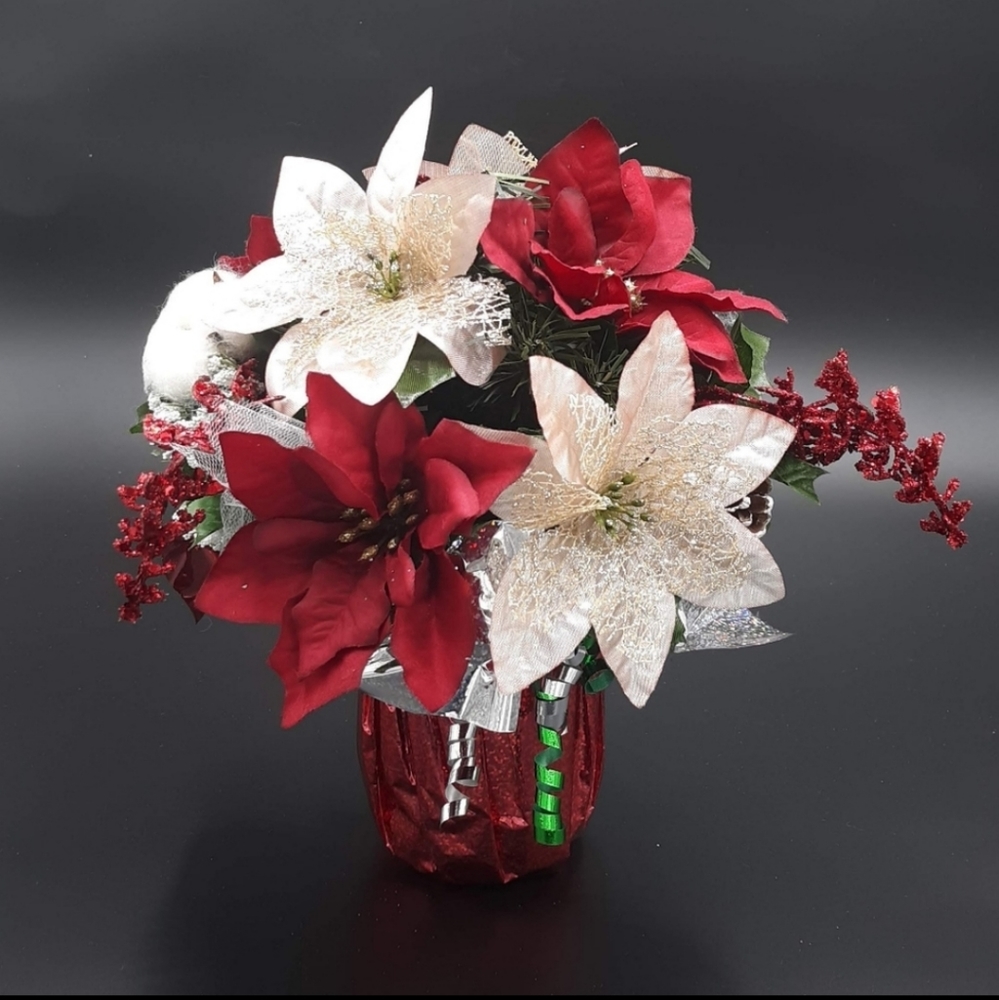 Christmas Jar Arrangement
